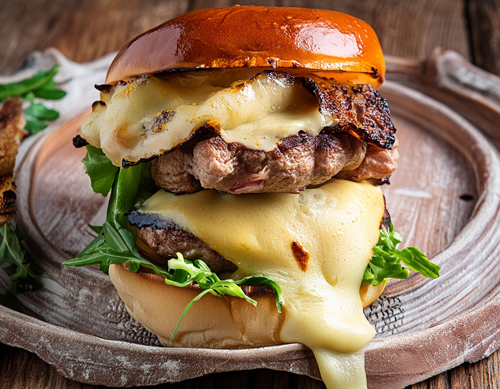 Smoked Raclette Burger
